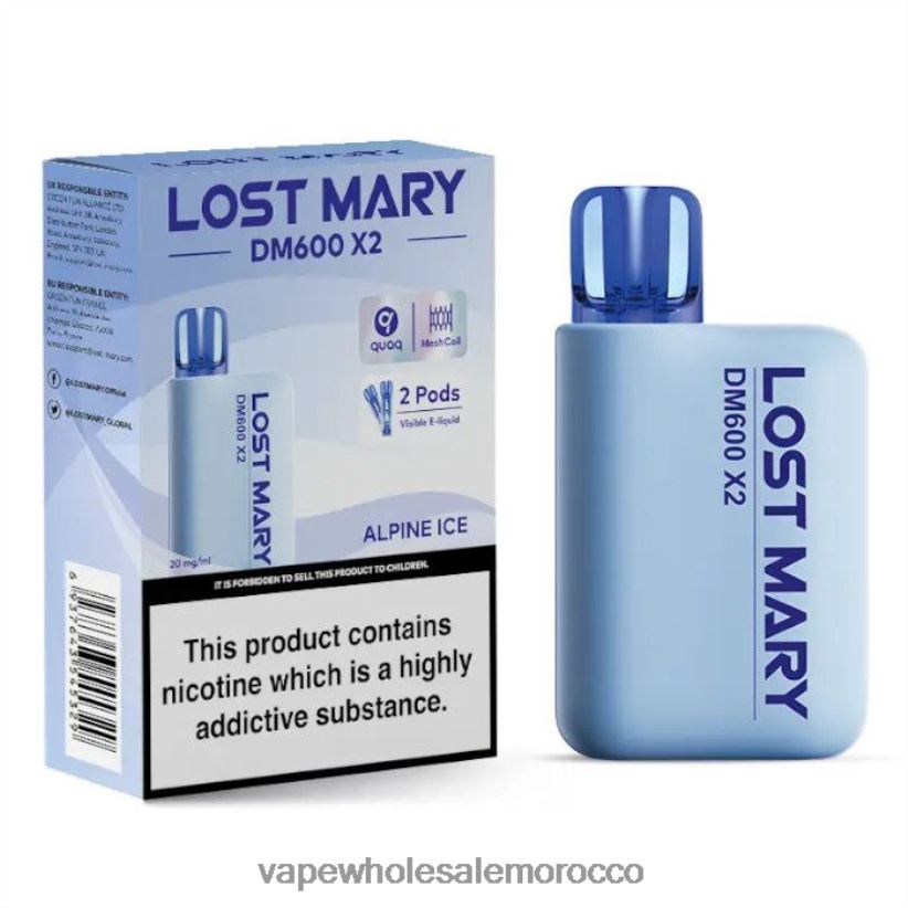 السيجارة الإلكترونية الأصلية - جليد جبال الألب R840F2464 LOST MARY DM600 X2