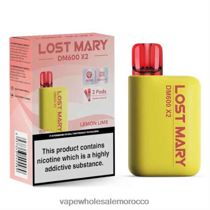 السيجارة الالكترونية بدون نيكوتين - ليمون حامض R840F2474 LOST MARY DM600 X2