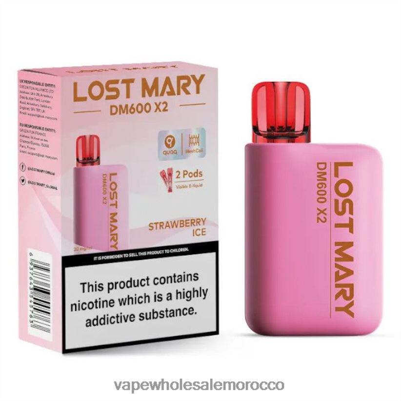 Vape بالجملة - جليد الفراولة R840F2480 LOST MARY DM600 X2