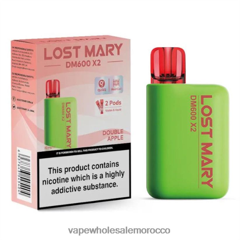 Vape Wholesale Morocco - تفاحة مزدوجة R840F2471 LOST MARY DM600 X2