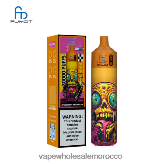 Vape Morocco - Fumot Tornado موسيقى 30 ألف الفراولة والبطيخ Z4J00T28