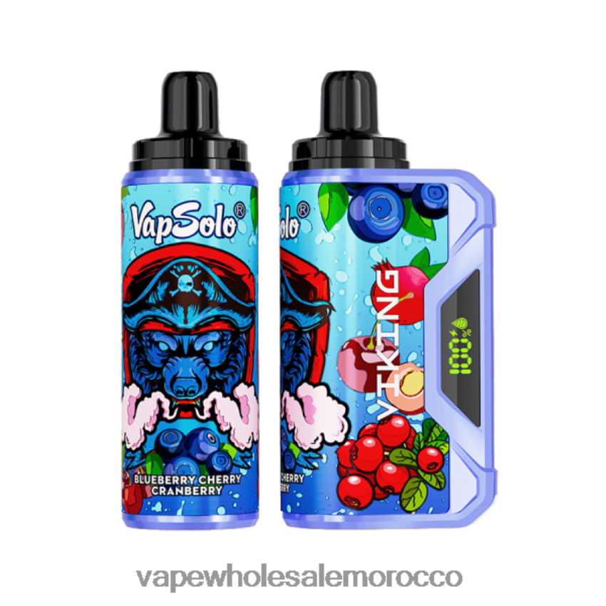 Vape Wholesale - Vapsolo VIKING vape القابل للتصرف التوت البري الكرز HB2DBD131